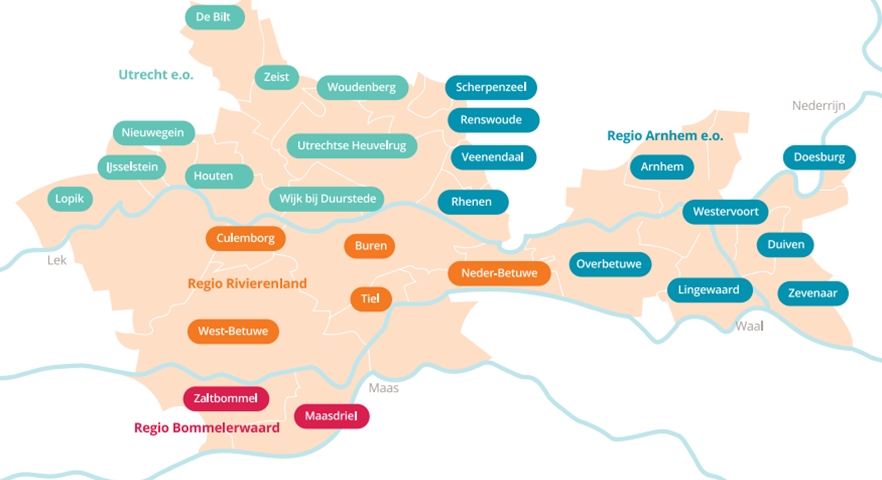 Werken in een van onze regio's